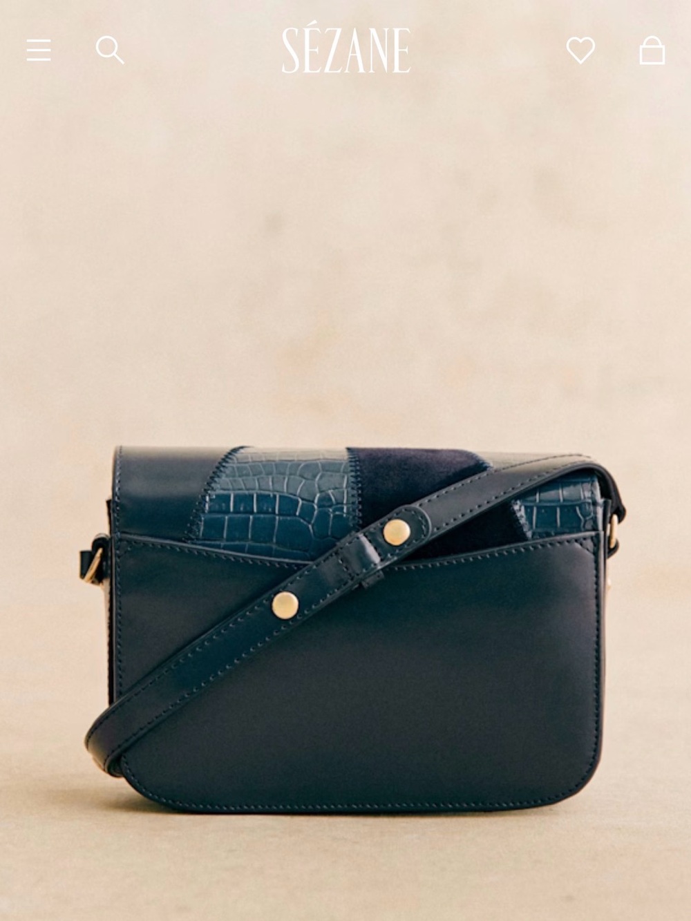 Sezane Mini Milo - Navy Patchwork - Picture 2 of 6